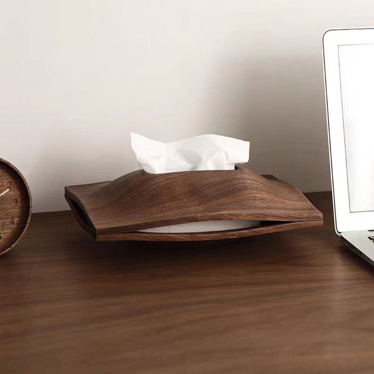 Agar Tissue Culture - Wooden Tissue Box Walnut Pantry Car