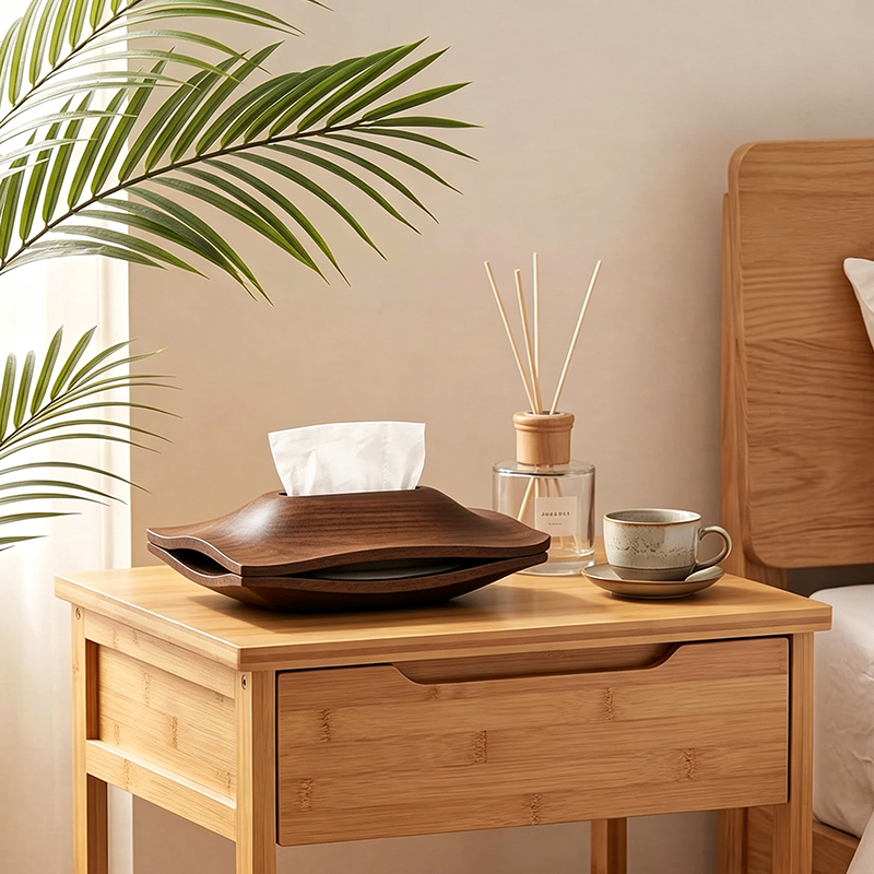 Wooden Tissue Box Walnut Pantr - Agar Tissue Culture ulasan dan harga