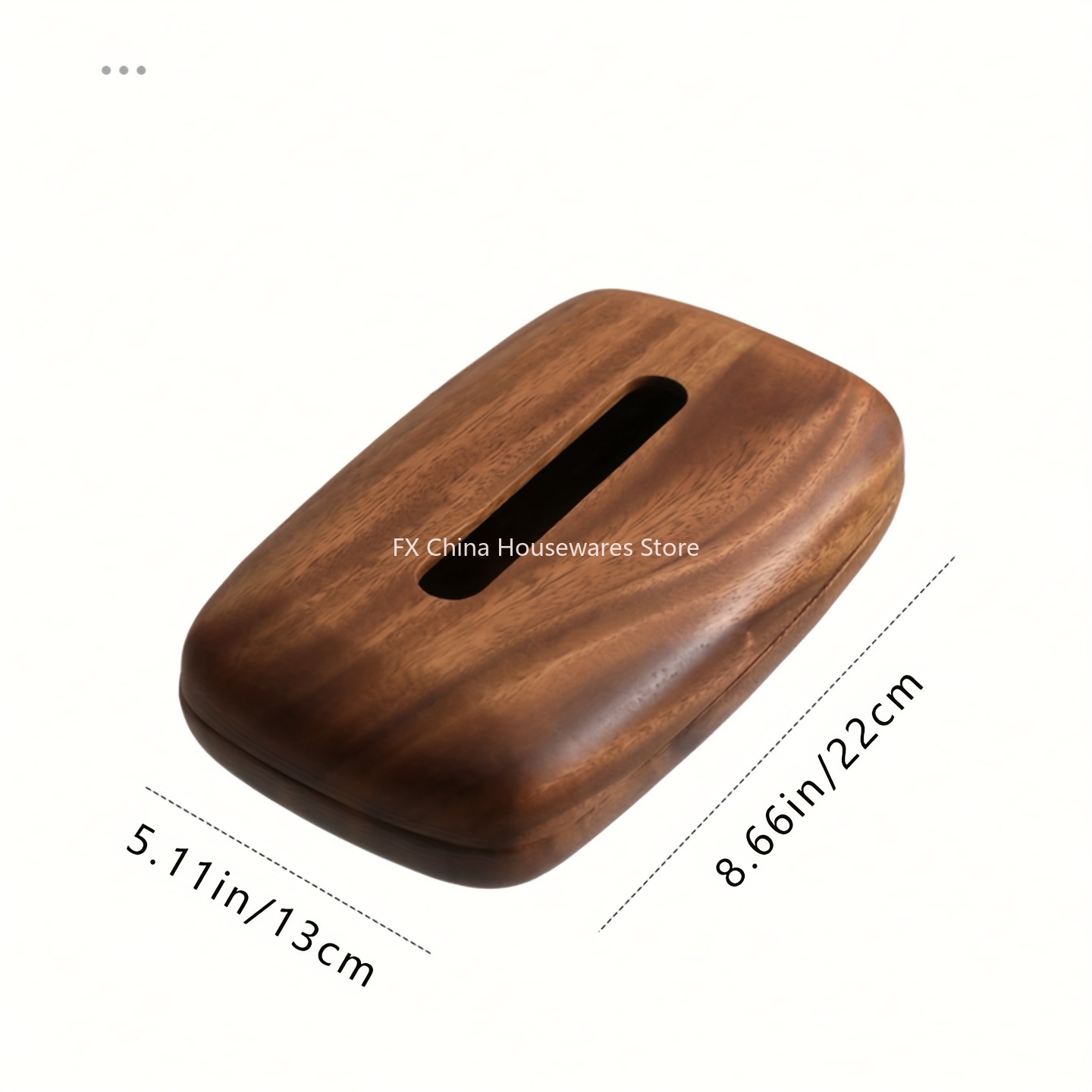 Walnut Wood Tissue Box Cover H - Agar Tissue Culture ulasan dan harga